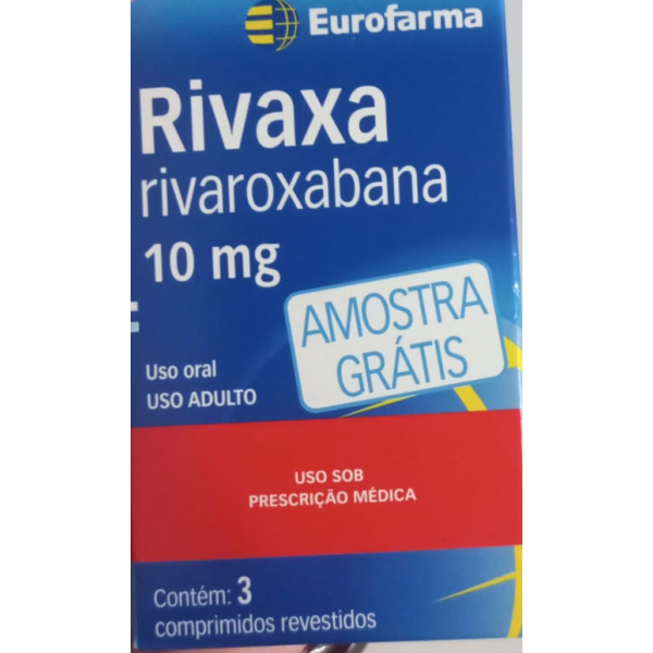 RIVAXA RIVAROXABANA 10MG 3 COMPRIMIDOS